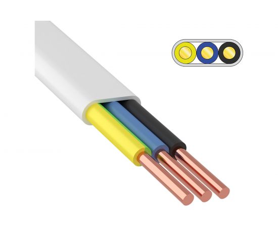 Провод ПБВВ/ПУСП ККЗ 3x1,5 кв.мм 100 м ГОСТ 01-8354-2 