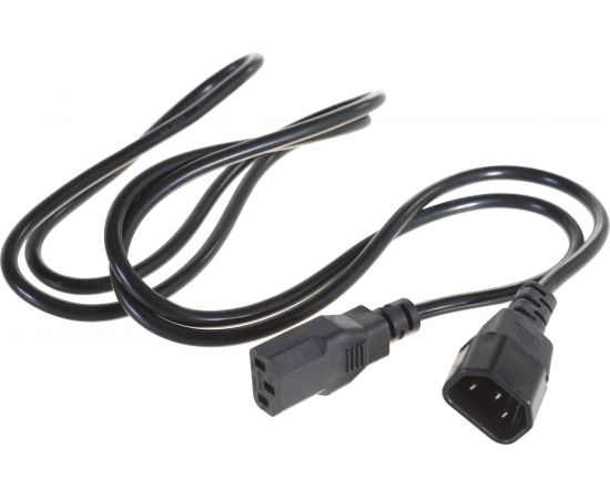 Сетевой шнур REXANT евроразъем C13 - евроразъем C14, кабель 3x0,75 кв.мм, длина 1,5 метра 11-1161 