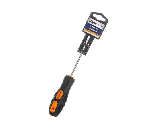 Шлицевая отвертка Park SL4 x100мм двухкомпонентная рукоятка OTV005DK 356005 