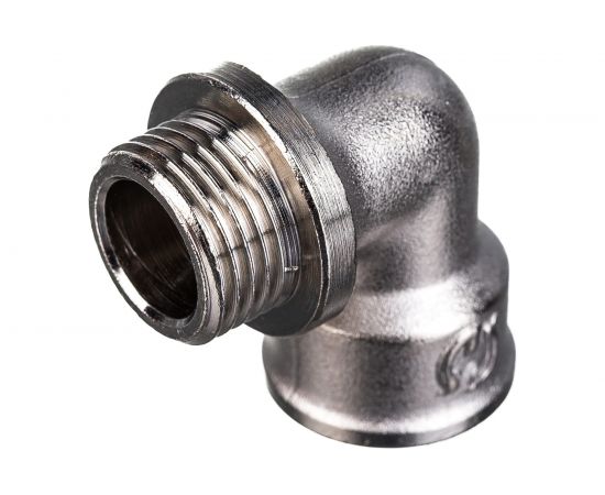 Никелированный угольник с упором STOUT НВ 1/2 RG008Q0QSSSAI5 – изображение 2