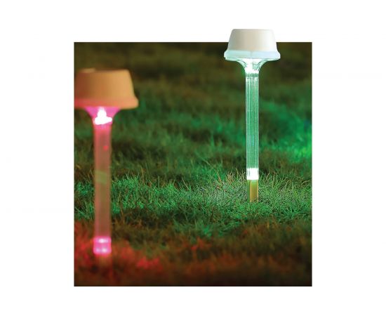 Светильник на солнечной батарее на ножке КОСМОС мультиколор 2 штуки в упаковке KOC_SOL108 – изображение 2