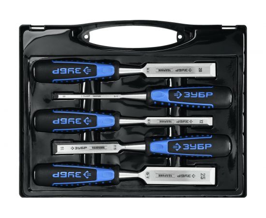 Набор стамесок-долот ЗУБР Ударник 5 шт 18097-H5 – изображение 2