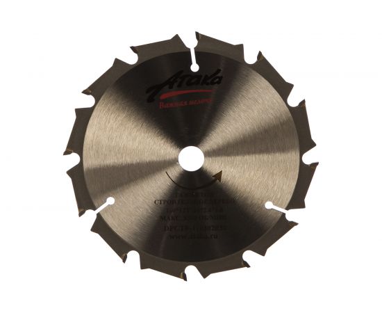 Диск пильный по газобетону, строительному дереву (160х16 мм; 12T; б/рез) АТАКА 7088850 – изображение 2