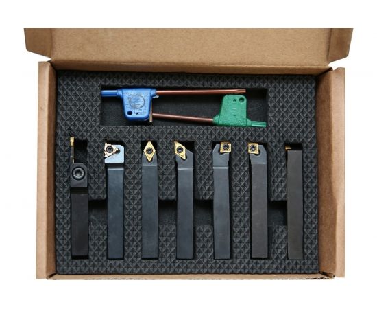 Набор резцов со сменными твердосплавными пластинами TiN (7 шт; 10 мм) MetalMaster 18335 – изображение 2