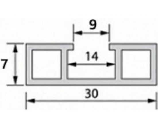 Крепежная рейка для панелей ПВХ СХТ 3000 мм ПрПа005 – изображение 3