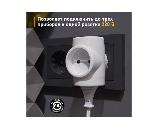 Электрический евротройник REXANT 6 A 11-1068 – изображение 3