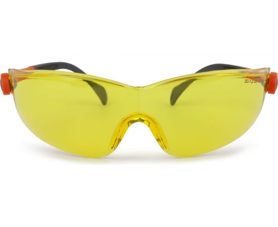Защитные открытые очки Jeta Safety с регулировкой дужек, янтарные линзы JSG1511-Y – изображение 3