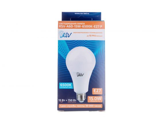 Светодиодная лампа RSV RSV-A60-15W-6500K-E27 P 100372 – изображение 5