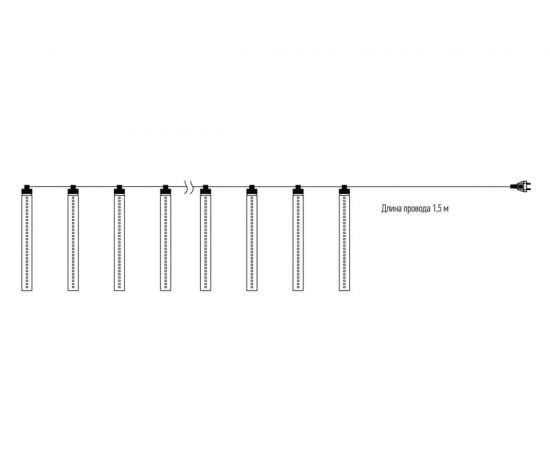 Светодиодная гирлянда NEON-NIGHT Тающие сосульки 8х50см, 300 LED, цвет свечения: белый 256-415 – изображение 6