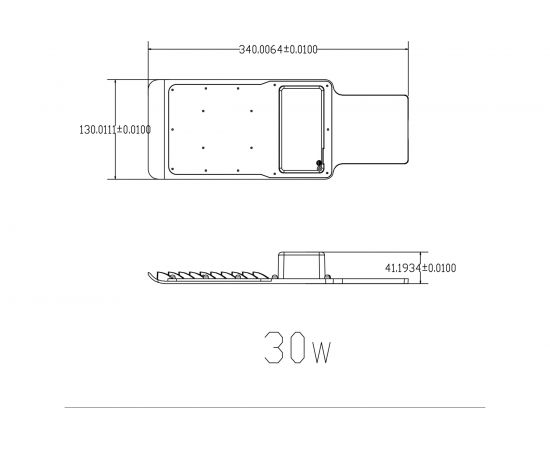 Светодиодный консольный светильник ЭРА SPP503050K030 IP65 30Вт 3000лм 5000К Б0043666 – изображение 6