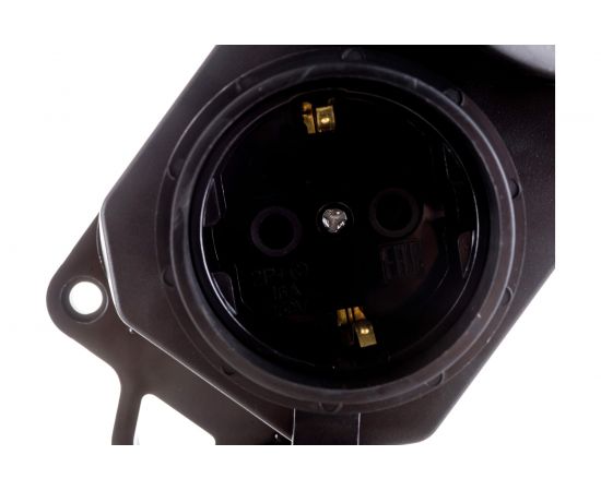 Колодка Navigator, NCA-BLR2-03-16A-E-IP44-BL, 3 гнезда, с/з, каучук, черная 61372 – изображение 6