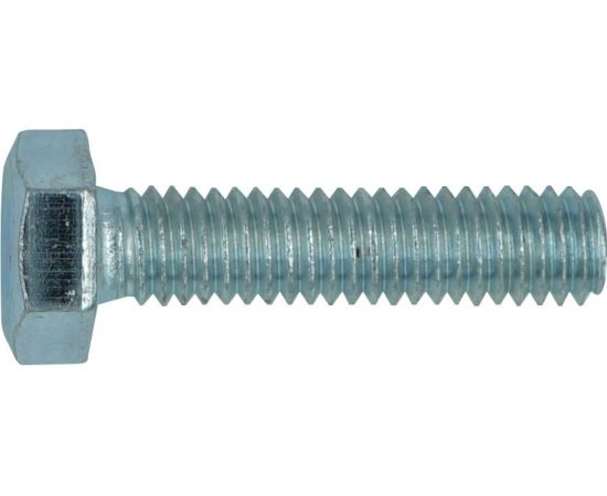 Болт ЕВРОПАРТНЕР DIN933 с шестигранной головкой, с полной резьбой, Zn, 16х100, 2 шт. 2 0107 2 