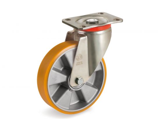 Колесо с вращающейся опорой и пластиной крепления (200 мм; 750 кг) Tellure rota 657606 