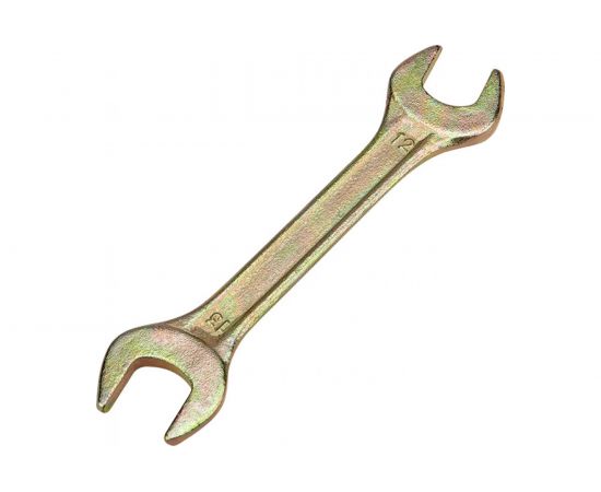 Гаечный рожковый ключ желтый цинк REXANT 12х13 мм 12-5826-2 