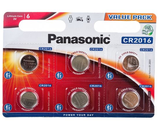 Батарейка Panasonic Power Cells CR2016 B6 7368 