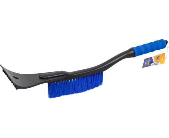 Зимняя щетка со скребком 52 см синяя щетина KRAFT KT 830061 