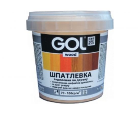 Шпатлевка акриловая по дереву МАСТЕР GOL Wd.250.02 (0.65 кг; светлый дуб) Palizh 11605753 