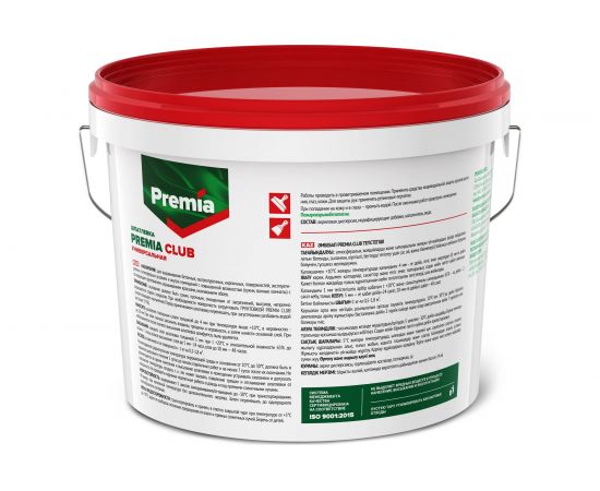 Шпатлевка универсальная для наружных и внутренних работ CLUB 17 кг PREMIA О03937 – изображение 2