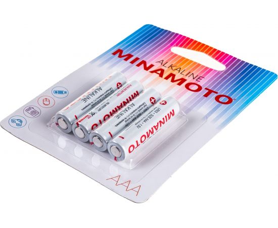 Батарейка Minamoto LR03, 4 card 4020 – изображение 2