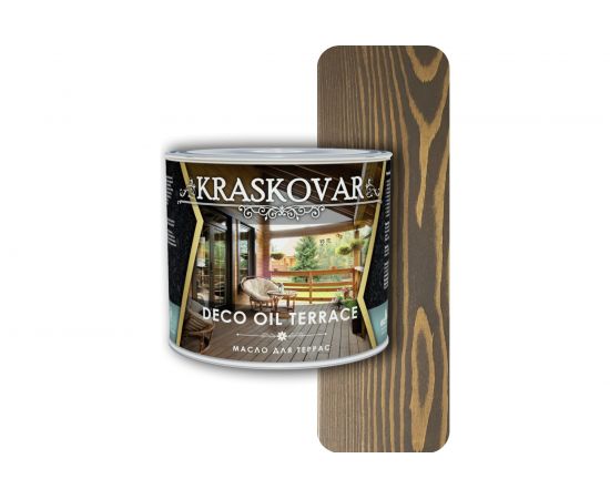 Масло для террас Kraskovar Deco Oil Terrace Палисандр 2,2 л 1135 – изображение 2