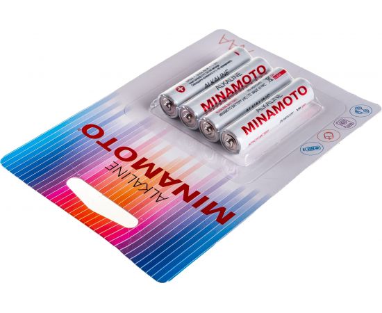 Батарейка Minamoto LR03, 4 card 4020 – изображение 3