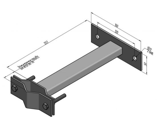 Кронштейн Мачты.ру СКУ-25 синий 201801302552 – изображение 3