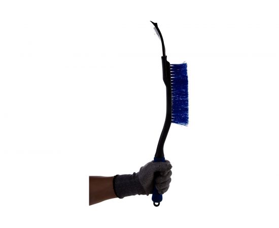 Зимняя щетка со скребком 52 см синяя щетина KRAFT KT 830061 – изображение 4