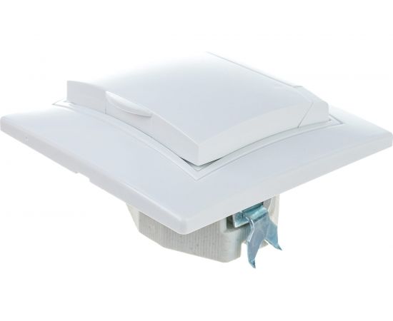 Одноместная розетка АБК-СИЛА с заземляющим контактом и защитной крышкой 16А 220В "ПАНДОРА" белая 5401421 – изображение 4