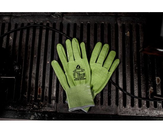 Перчатки из полиэтиленовой пряжи от порезов Jeta Safety Самурай 02 Грин 5 класс JC051-С02/XXL – изображение 4