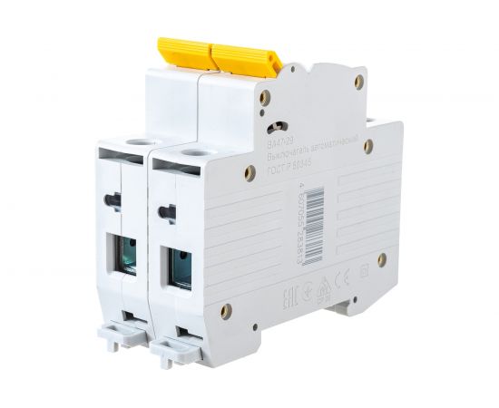 Автоматический выключатель IEK ВА47-29, 2Р, 63А, 4,5кА, х-ка В MVA20-2-063-B – изображение 5