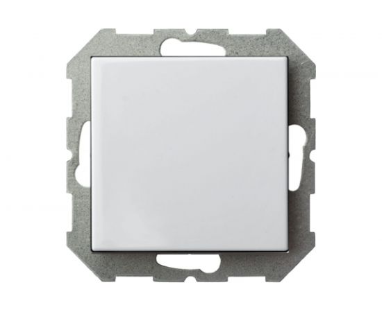 Одноклавишный выключатель LIREGUS Эпсилон IJ1 10-003-01 E/B белый без рамки 28-002 