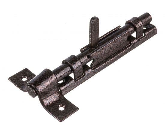 Накладная задвижка Домарт точёная ручка, медь антик 170295 