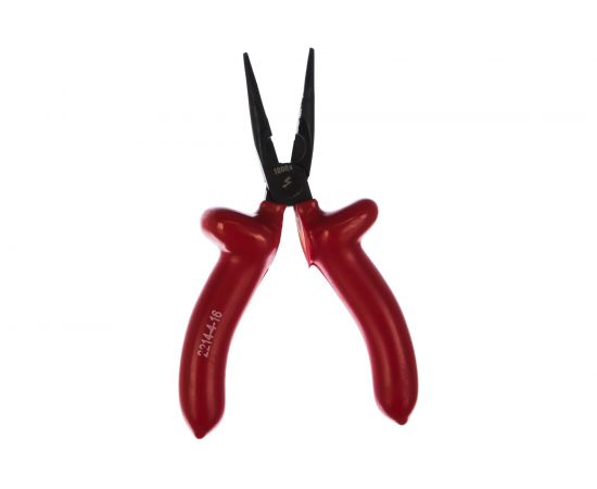 Тонкогубцы Зубр ЭКСПЕРТ ЭЛЕКТРИК изогнутые диэлектрические, высоковольтные до ~1000В, 160мм 2214-4-16_z02 