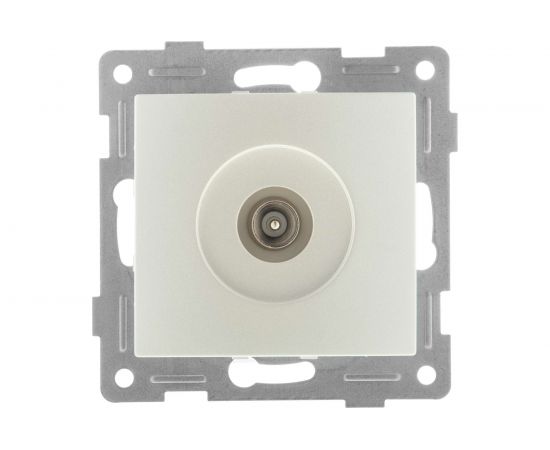 Механизм антенной розетки GUSI ELECTRIC одинарной, СУ, жемчуг С10А1-028 