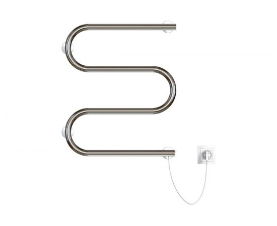 Электрический полотенцесушитель Zox М 60x50 кнопочный выкл, 192 Вт 541707 