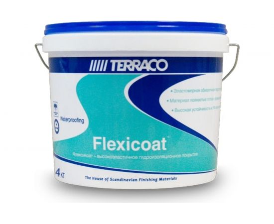 Гидроизоляционное покрытие Флексикоат 4 кг TERRACO 661104 