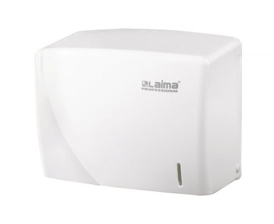 Диспенсер для полотенец ЛАЙМА PROFESSIONAL ORIGINAL, V, белый, ABS-пластик 605761 