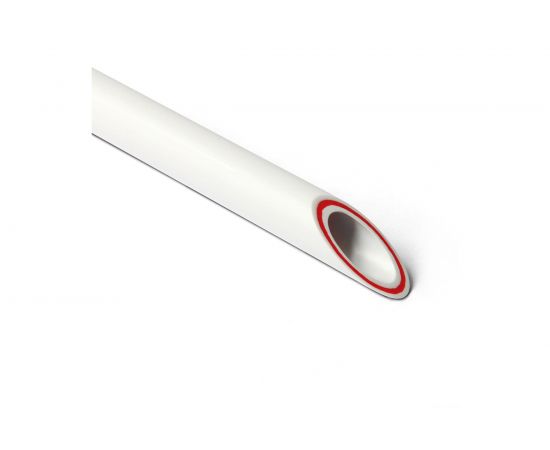 Армированная стекловолокном труба PRO AQUA PP-R RUBIS SDR 6 Белая d-40 мм 4 м PA37014P 