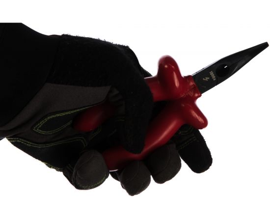 Тонкогубцы Зубр ЭКСПЕРТ ЭЛЕКТРИК изогнутые диэлектрические, высоковольтные до ~1000В, 160мм 2214-4-16_z02 – изображение 2