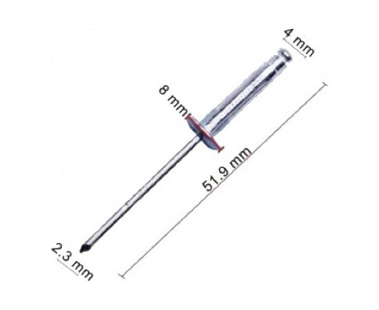 Заклепка переднего бампера 10 шт AVERS MU001657-10 – изображение 2