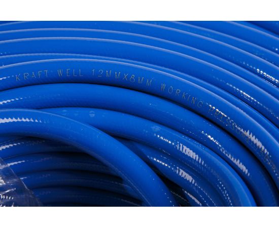 Шланг воздушный гибридный PVC 8x12 мм, 100 м KraftWell KRW-HS0812HPVC – изображение 2