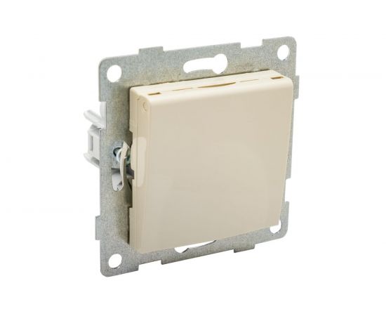 Розетка GUSI ELECTRIC Ugra МЕХ 1-ой с/з с з/ш и крышкой, СУ, 16А, 250В, бежевый С11Р91-003 – изображение 3