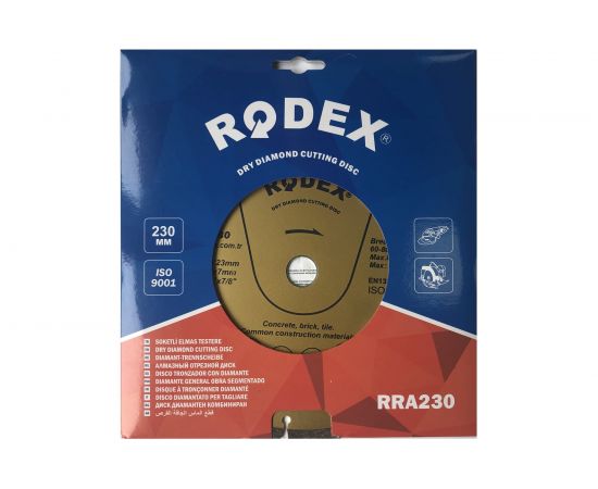 Диск алмазный отрезной Rodex стандартный 230х2.4х22.2 мм Bull RRA230 – изображение 3