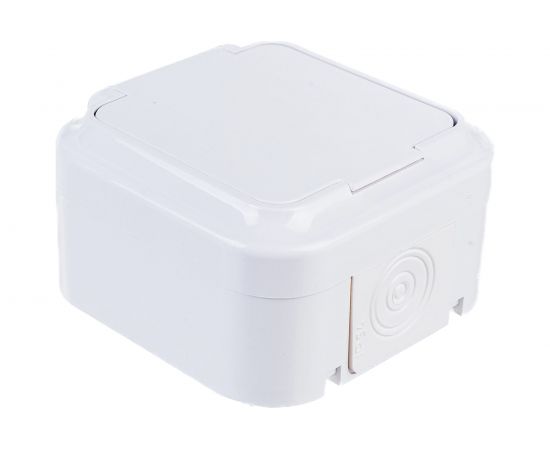 Розетка Bylectrica 1-местная ОУ IP54, серия ПРАЛЕСКА АКВА, белый, РА16-296 – изображение 4