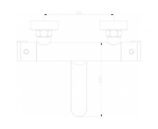 Термостатический смеситель для ванны Swedbe Mercury с поворотным изливом 9045 – изображение 4