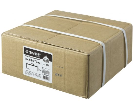 Строительная кованая скоба ЗУБР 250 х 70 х 8мм, 100 шт 311165-250-70 – изображение 4