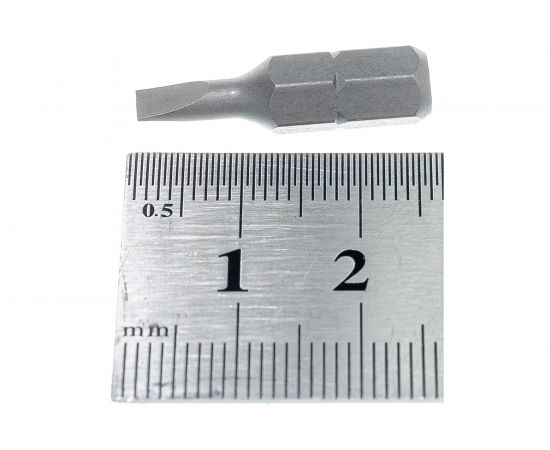 Бита 1/4"", Slotted, 3,5х0,6 мм, 25 мм KING TONY 102535S1 – изображение 4