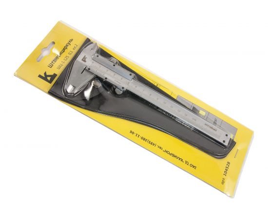 Штангенциркуль с глубиномером ШЦ-I 0-125 0.1 2 кл. точности КАЛИБРОН 104528 – изображение 6