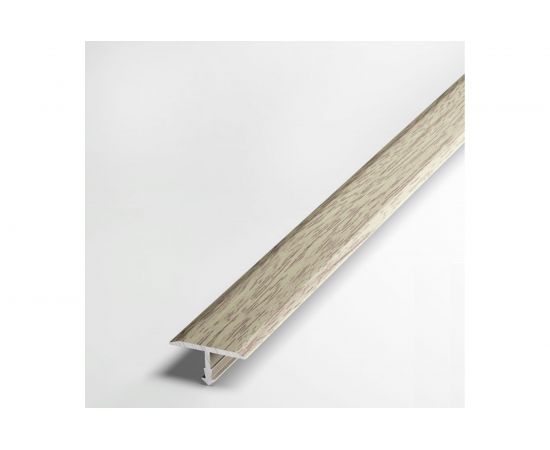 Порог т-образный алюминиевый (20 мм; 2.7 м; декоративный; дуб беленый) Лука УТ000038594 