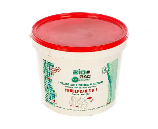 Средство БиоБак Универсал 3 в 1, таблетки 200 г BP-CH90MT5 